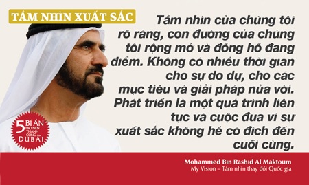 “Tầm nhìn thay đổi quốc gia” - Cuốn hồi ký của Quốc vương Dubai - 2 Sức mạnh của lòng quyết tâm: