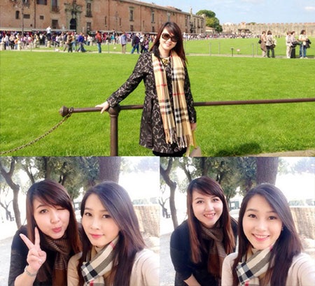 Cận cảnh nhan sắc thật của chị em gái các hoa hậu đẹp nhất Việt Nam - 1 Hoa hậu Đặng Thu Thảo và chị gái thường xuyên đi du lịch và chụp ảnh cùng nhau