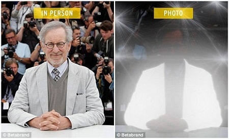 Nam
ca sĩ Will.I.Am sử dụng máy tính bảng để gửi nụ cười (của chuột Mickey) tới thợ
săn ảnh.