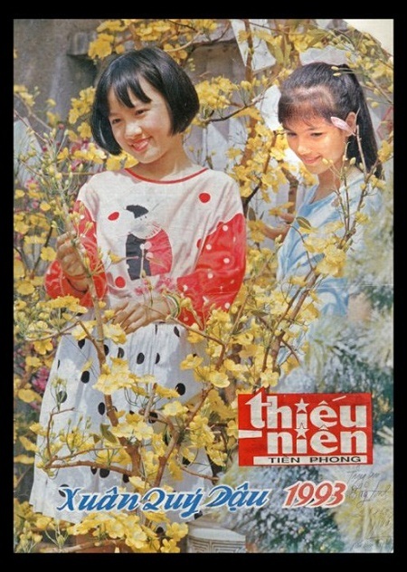Giật mình với hình ảnh BTV Hoài Anh thời xưa - 1 Hoài Anh trên ảnh bìa báo Thiếu niên tiền phong năm 1993