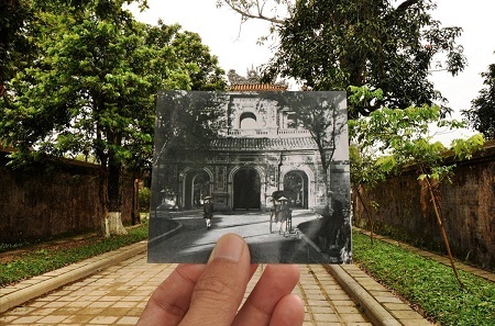 Báo Mỹ giới thiệu bộ ảnh “Việt Nam xưa và nay” - 12 Cửa Hiển Nhơn, Huế
(1920).