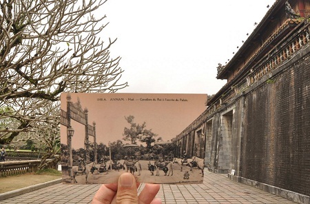 Báo Mỹ giới thiệu bộ ảnh “Việt Nam xưa và nay” - 15 Binh mã trong cung đình
Huế (1948).