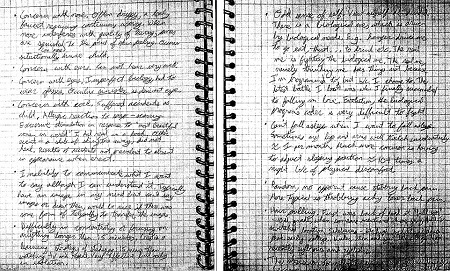 Trong
những trang viết tay này, James Holmes đã thể hiện những suy nghĩ về ý nghĩa của
cái chết.