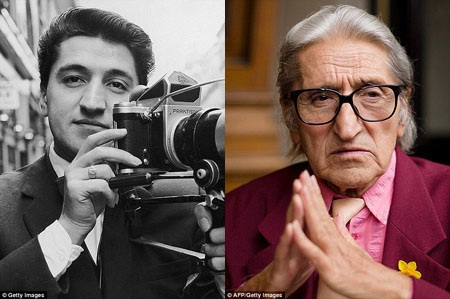 Nhiếp
ảnh gia Bellisario thời trẻ, ảnh chụp hồi năm 1963 và ở thời điểm hiện tại.