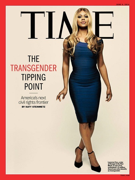Câu chuyện về 10 bìa báo “dũng cảm” nhất - 6 Nữ diễn viên Laverne
Cox xuất hiện trên bìa tạp chí Time