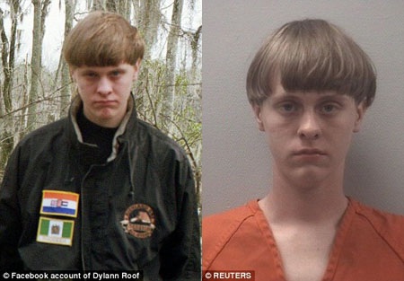Báo Mỹ phải xin lỗi độc giả vì quảng cáo phản cảm - 2 Chân dung kẻ sát nhân - Dylann Roof (21 tuổi).