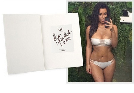 Yêu - ghét rạch ròi - 1 Kim Kardashian và cuốn sách Selfish Ảnh: REUTERS