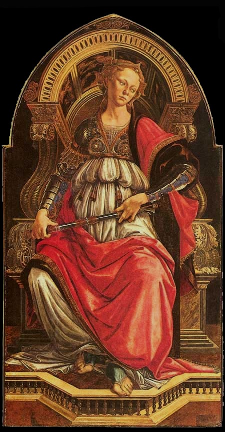 Tác phẩm thuở mới “tập vẽ” của các danh họa - 1 Danh họa người Ý Sandro
Botticelli và bức “Dũng cảm” (1470)