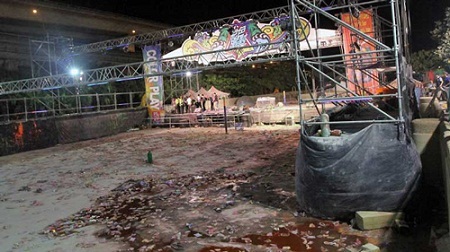 Nguy cơ tiềm ẩn từ các lễ hội “sắc màu” - 3 Hiện trường của công viên Formosa Water Park sau vụ cháy nổ