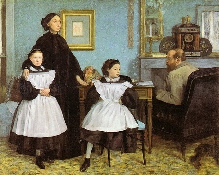 Tác phẩm thuở mới “tập vẽ” của các danh họa - 6 Danh họa người Pháp
Edgar Degas và bức “Gia đình Bellelli” (1858)