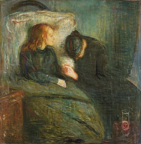 Tác phẩm thuở mới “tập vẽ” của các danh họa - 8 Danh họa người Na Uy Edvard
Munch và bức “Đức trẻ ốm” (1885)