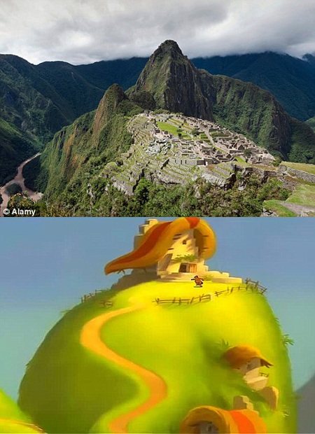 Tàn
tích Machu Picchu đã truyền cảm hứng cho ngôi làng xinh đẹp của anh nông dân
Pacha.