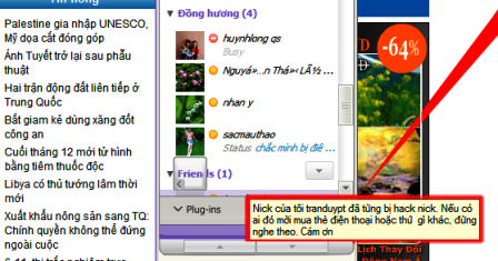 Lại "dậy sóng" trò lừa bịp qua Yahoo Messenger - 1 Lại "dậy sóng" trò lừa bịp qua Yahoo Messenger - 1