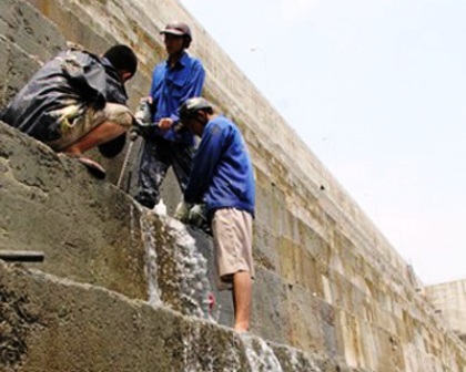 Khắc phục sự cố rò rỉ thuỷ điện Sông Tranh 2