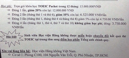Trung tâm ALI - Học viện Hàng không Việt Nam bị tố lừa đảo SV - 1 Trung tâm ALI - Học viện Hàng không Việt Nam bị tố lừa đảo SV