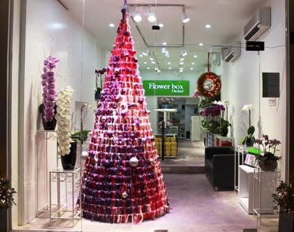 Độc đáo 3 cây thông Noel làm từ... 9.000 bao cao su - 6 Cây thông cao hơn 3m được làm từ 6.000 bao cao su