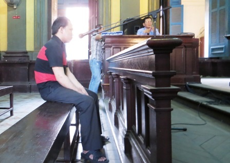 Bị cáo Nguyễn Hoài Ân tại tòa phúc thẩm