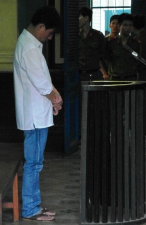 Bị cáo Trầm Trọng Dũng tại tòa sơ thẩm