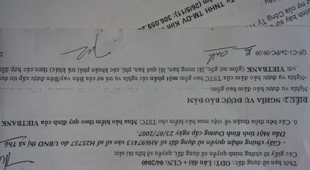 Điều 2 của hợp đồng mà chị Trâm, Ánh đều cho rằng Vietbank đã lừa đảo mình