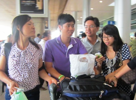 Anh Lê Khải Nguyên - một thành viên trong đoàn du khách Công ty Travel Life đảm trách -