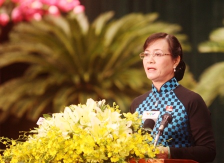 Bà Nguyễn Thị Quyết Tâm, Chủ tịch HĐND TPHCM đạt nhiều phiếu tín nhiệm cao nhất