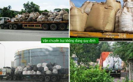 Nghịch lý Sở TNMT nói xử lý được bụi thép còn nhà máy lại kêu cứu - 3 Quá trình vận chuyển bụi thép không đúng quy định