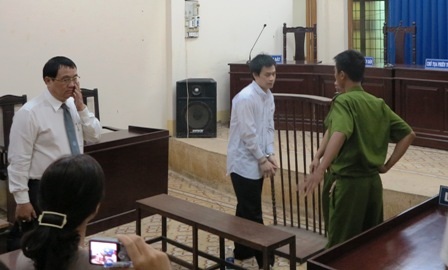Bị cáo Lợi tại phiên tòa sơ thẩm