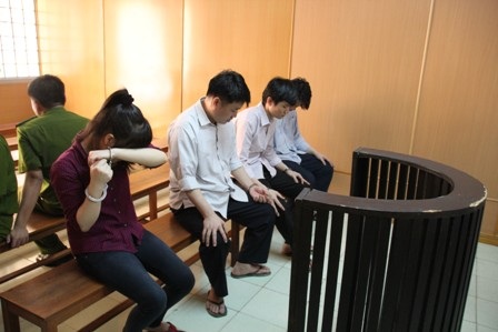 Các bị cáo tại tòa