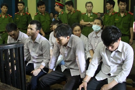 Các bị cáo trong đường dây ma túy cực lớn