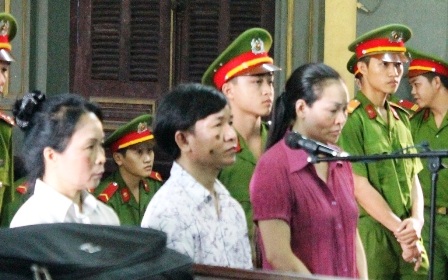 Các bị cáo tại tòa phúc thẩm