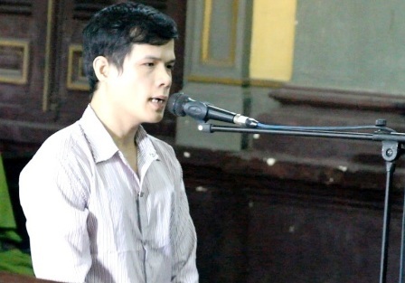 Bị cáo Sơn tại tòa phúc thẩm