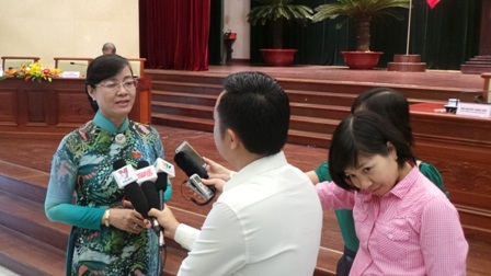 TPHCM đề xuất thành lập Sở Du lịch - 3 Bà Nguyễn Thị Quyết Tâm, Chủ tịch HĐND TPHCM trao đổi với báo chí tại kỳ họp