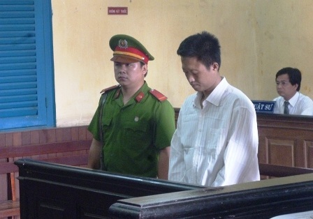 Bị cáo Phong tại tòa án