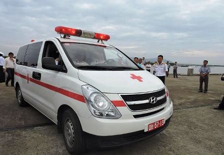 Đón chiến sĩ nhà giàn hy sinh trên biển về đất mẹ - 1 Chiếc xe đón anh từ tàu Kiểm ngư