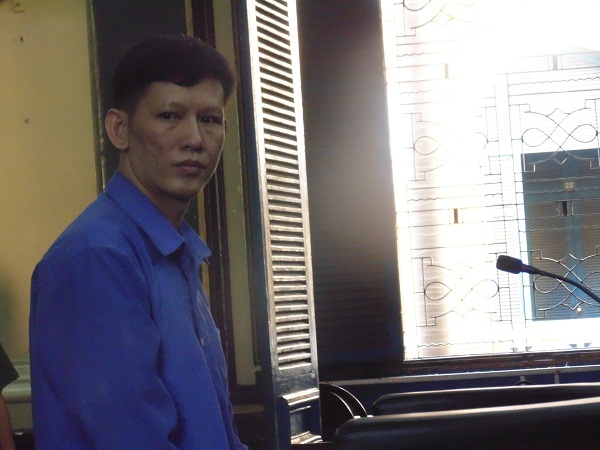 Bị cáo Hùng tại tòa.