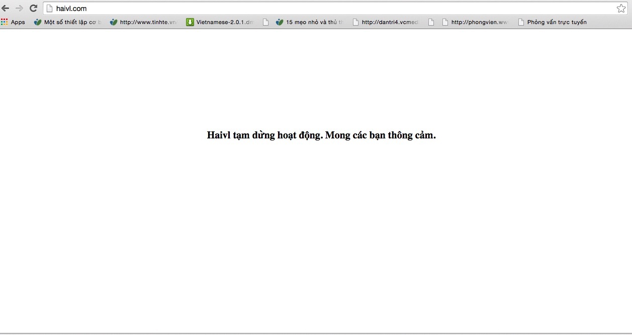 Trang mạng xã hội Haivl.com đã chính thức bị rút giấy phép hoạt động.