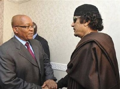 Gadhafi không rời khỏi đất nước, Tổng thống Nam Phi ra về “tay trắng” - 1 Gadhafi không rời khỏi đất nước, Tổng thống Nam Phi ra về “tay trắng” - 1