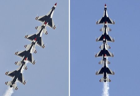 Màn trình diễn ngoạn mục trên không của máy bay Mỹ  - 4