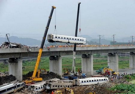 Trung Quốc công bố nguyên nhân tai nạn tàu cao tốc thảm khốc - 1 Trung Quốc công bố nguyên nhân tai nạn tàu cao tốc thảm khốc - 1