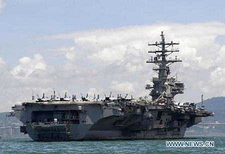 Ngắm tàu sân bay Mỹ tại cảng Hồng Kông - 1 Ngắm tàu sân bay Mỹ tại cảng Hồng Kông - 1