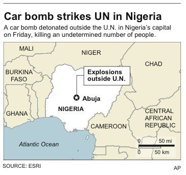Đánh bom rung chuyển trụ sở Liên hợp quốc tại Nigeria - 1 Đánh bom rung chuyển trụ sở Liên hợp quốc tại Nigeria - 1