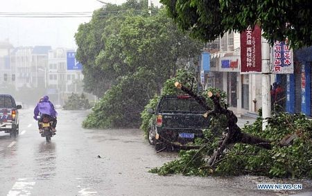 Hình ảnh bão Nesat đổ bộ vào Trung Quốc - 10 Hình ảnh bão Nesat đổ bộ vào Trung Quốc - 10