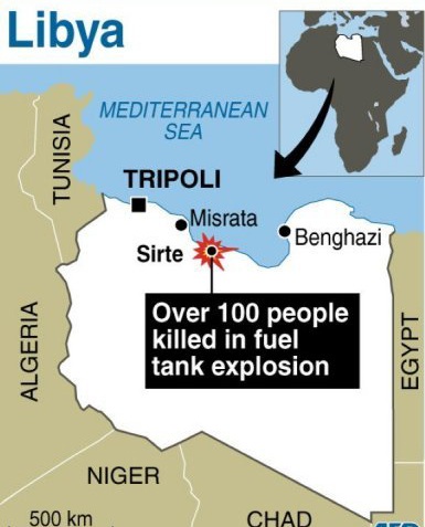 Nổ thùng chứa nhiên liệu tại Libya, hơn 100 người chết - 2