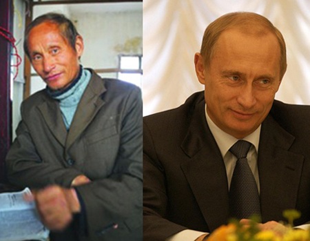 Phát hiện người đàn ông Trung Quốc trông giống Putin - 1 Phát hiện người đàn ông Trung Quốc trông giống Putin - 1