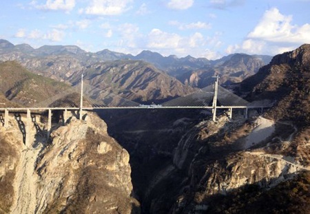 Mexico khánh thành cây cầu cao nhất thế giới - 1 Mexico khánh thành cây cầu cao nhất thế giới - 1