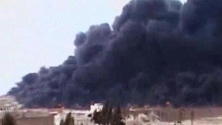 Đường ống dẫn dầu Syria bốc cháy dữ dội - 1