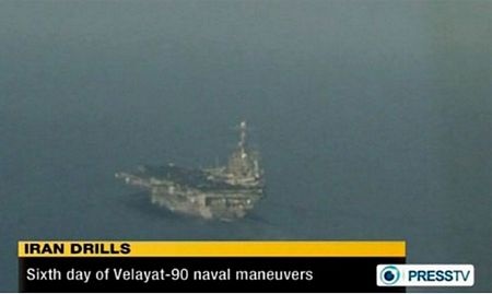 Iran công bố hình ảnh tàu sân bay Mỹ vào vùng tập trận - 4