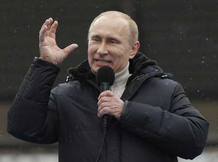 Putin dự báo chiến thắng trong cuộc đua sắp tới - 1 Putin dự báo chiến thắng trong cuộc đua sắp tới - 1