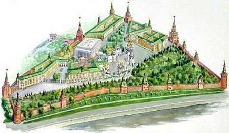 Bên trong điện Kremlin tráng lệ ở Mátxcơva