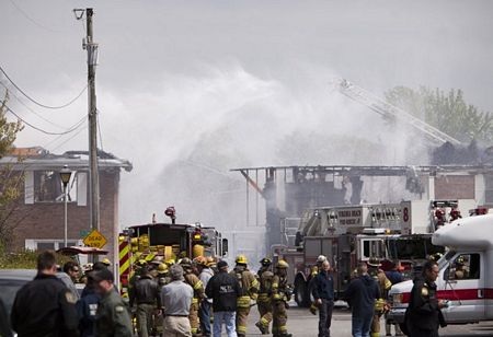 Hiện trường vụ tai nạn máy bay chiến đấu Mỹ 